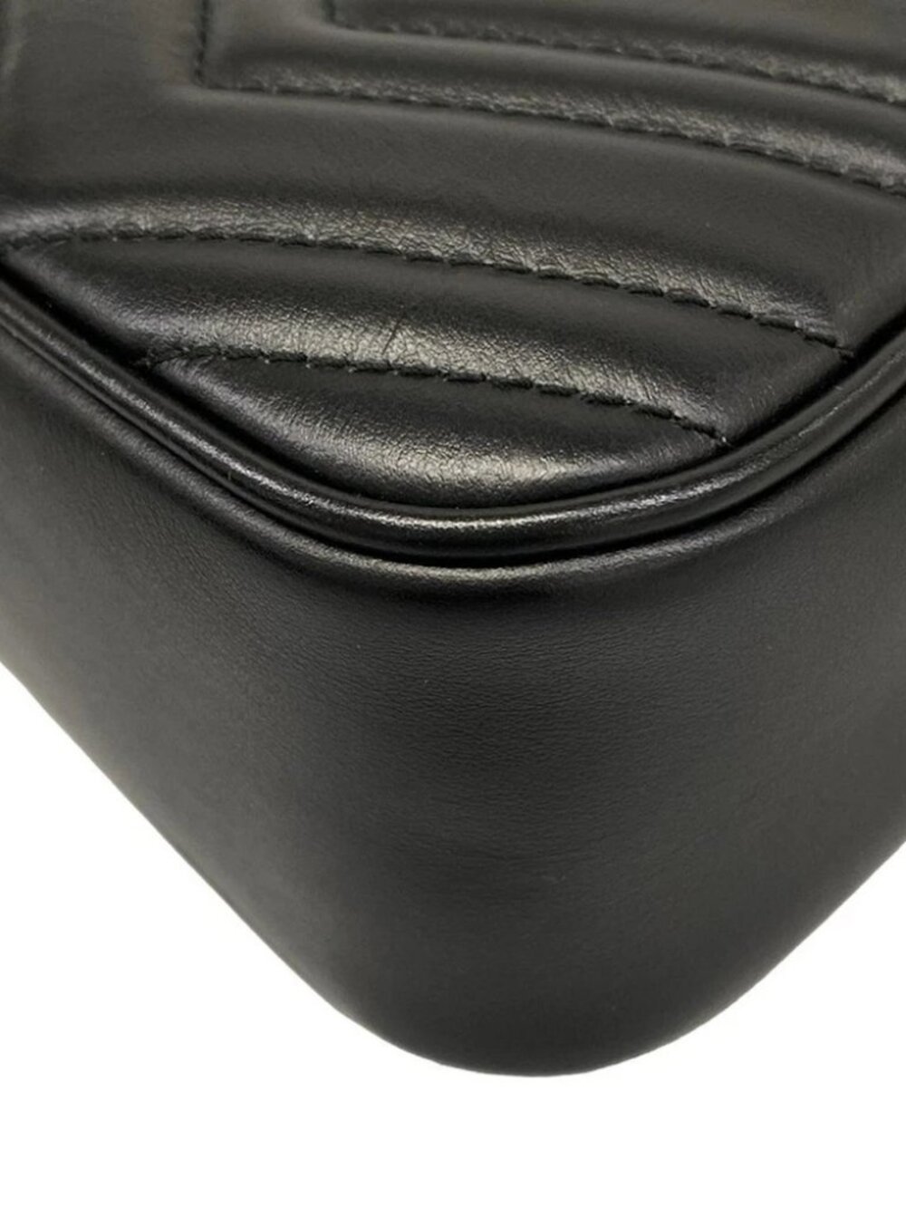 GUCCI GG Marmont 447632 Black Leather - Shoulder Bag - Picture 11 of 15
